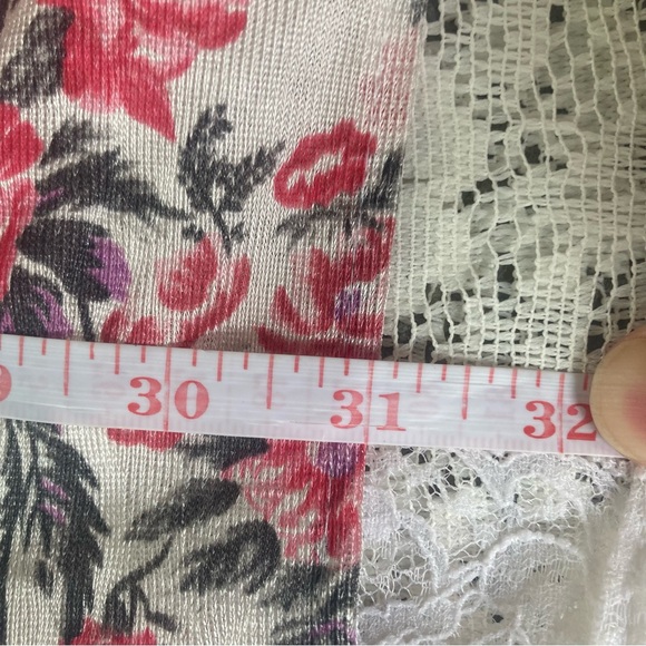 Vintage Private Moments NY floral flower lace trim wrap robe lingerie - Picture 14 of 15